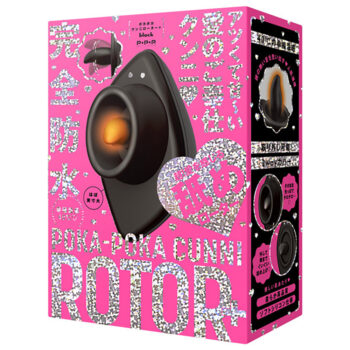 完全防水 幸福温感40°C POKA-POKA CUNNI ROTOR+[ポカポカクンニロータープラス] black