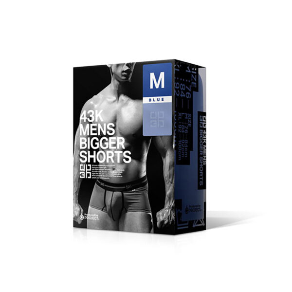 43K MENS BIGGER SHORTS BLUE/M