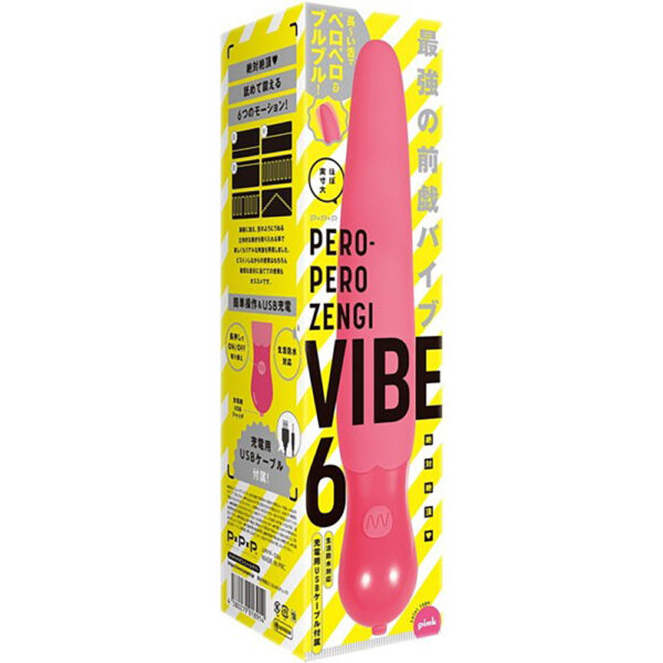 PERO-PERO ZENGI VIBE 6 [ペロペロ ゼンギ バイブ6]  pink